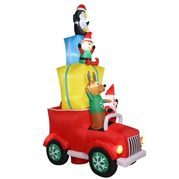 Santa Claus Driving With Gifts Garden Santa Claus Christmas Decoration