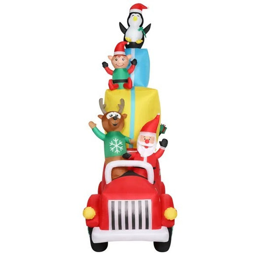 Santa Claus Driving With Gifts Garden Santa Claus Christmas Decoration