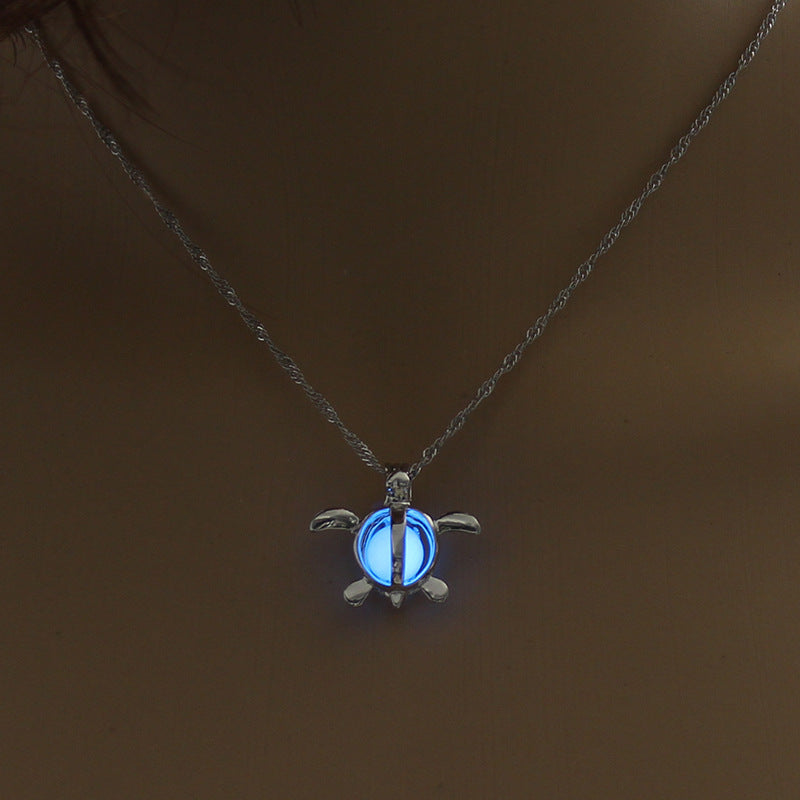 blue turtle necklace